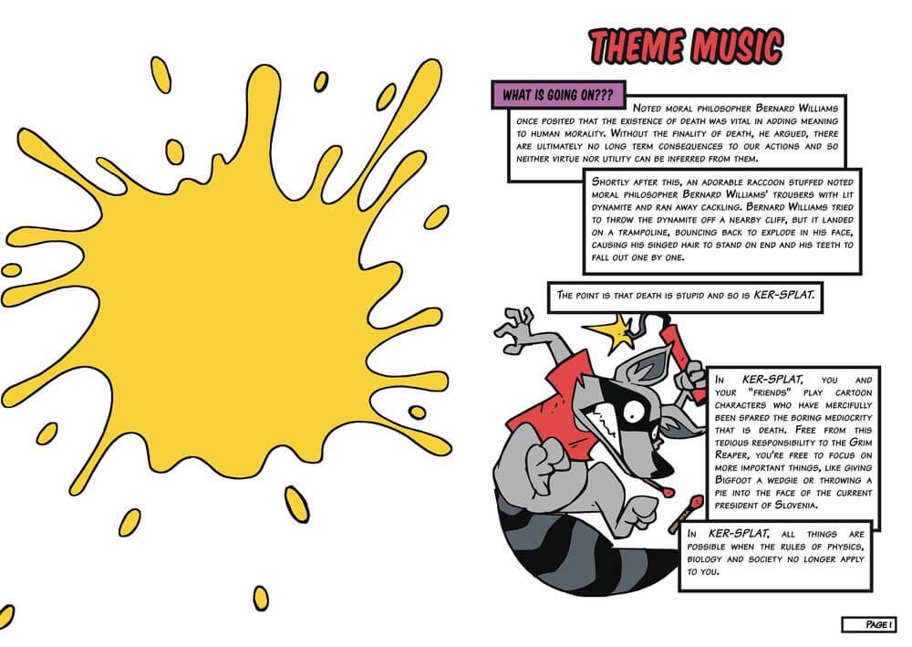 All Rolled Up Ker-Splat! RPG zine 72 stran
