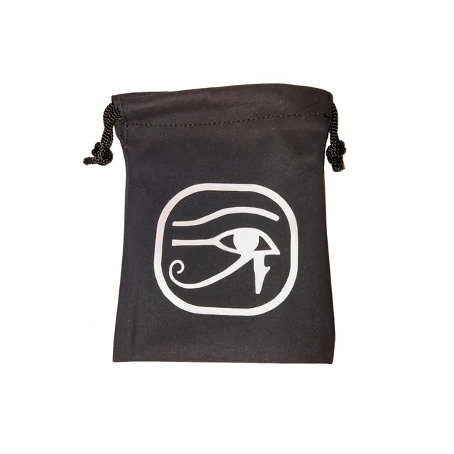 Eye of Horus sametový pytlík na kostky černý 15 cm