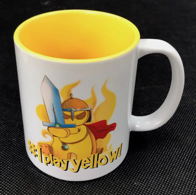 Geek Mod #IplayYellow hrnek žlutý keramický