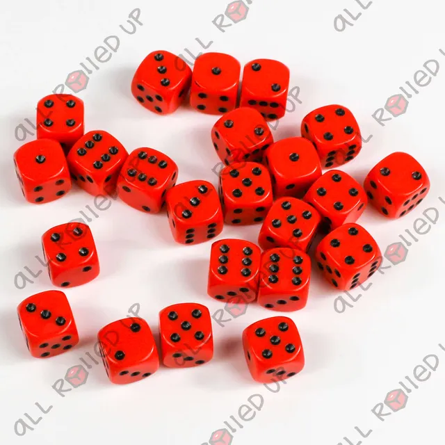 Chessex Opaque CHX25803 sada kostek D6 36 ks orange black