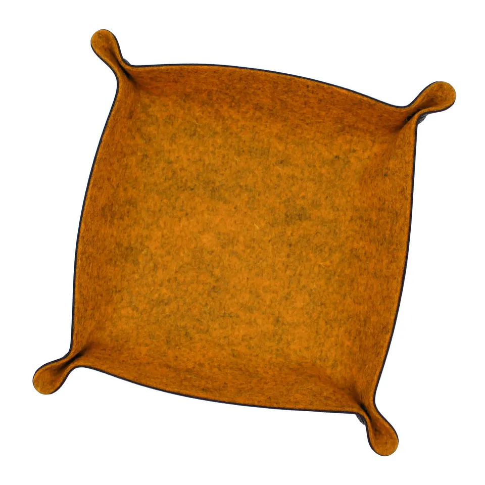 All Rolled Up Ochre Heathered plstěný tray na kostky