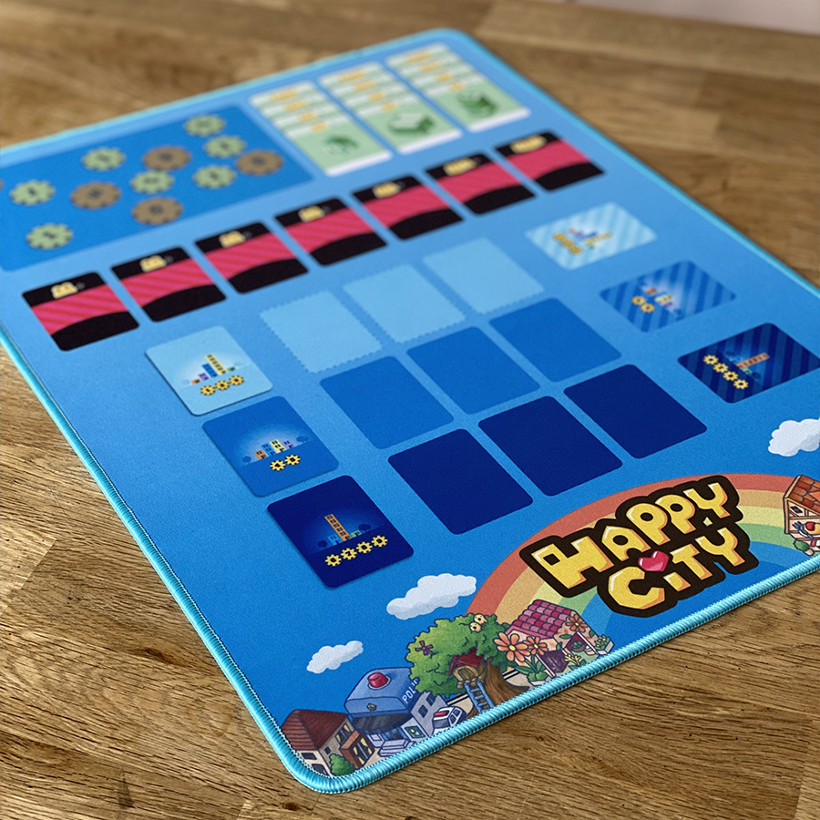 Cocktail Games Happy City herní podložka 53×39 cm neopren