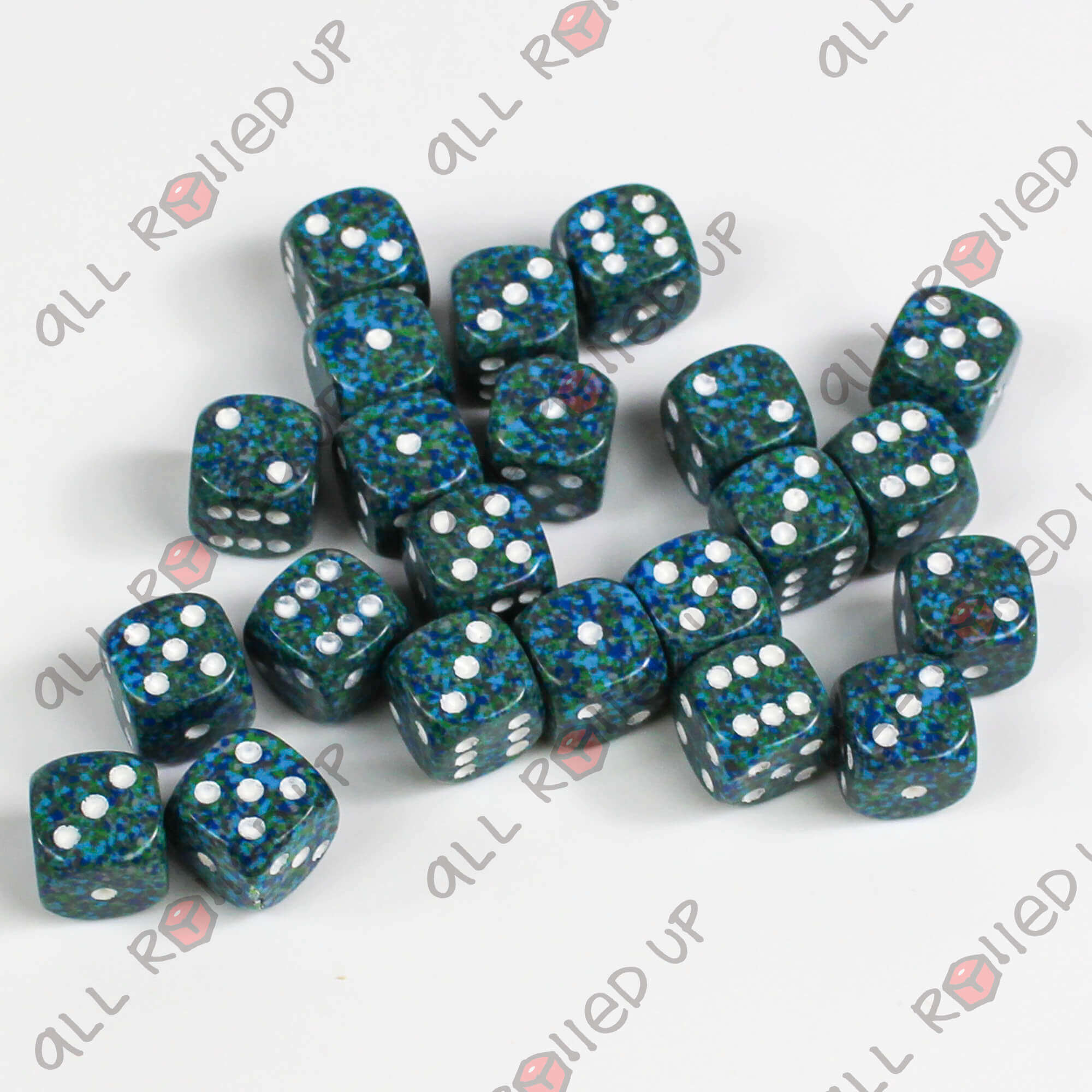 Chessex Speckled sada kostek D6 36ks Sea 12mm