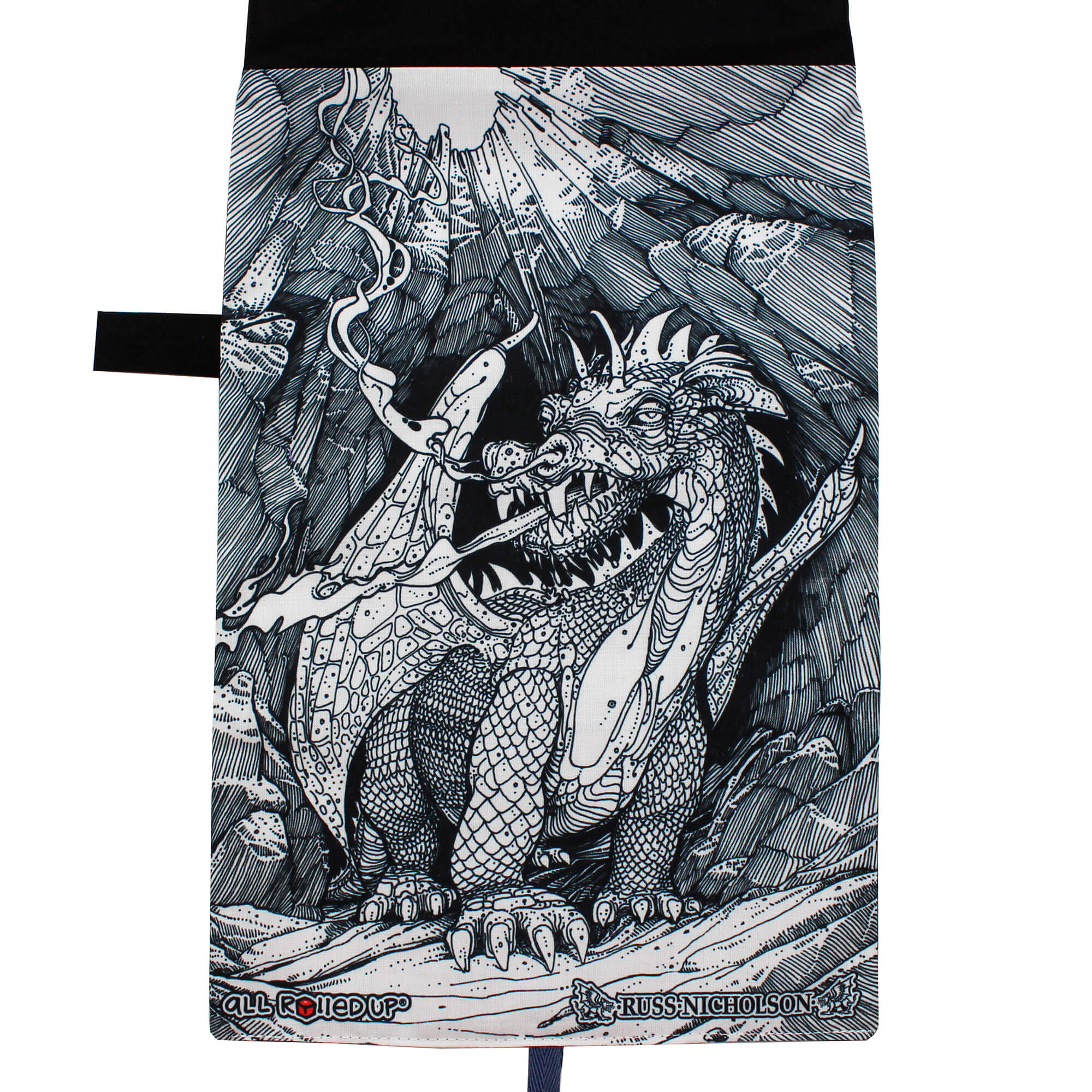 All Rolled Up Dragon Smoke Slate pouzdro na kostky Russ Nicholson