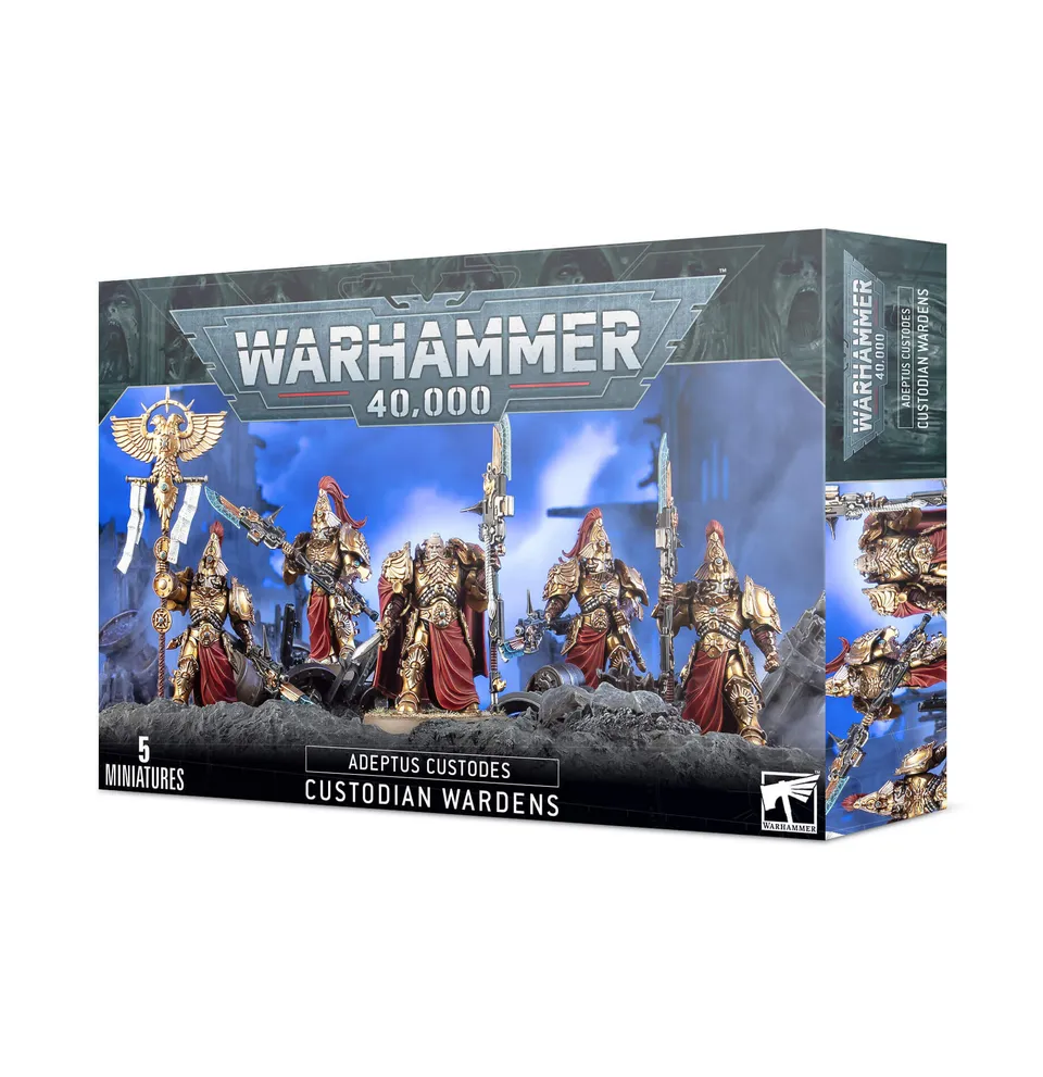 Warhammer Adeptus Custodes Custodian Wardens sada figurek 5 ks