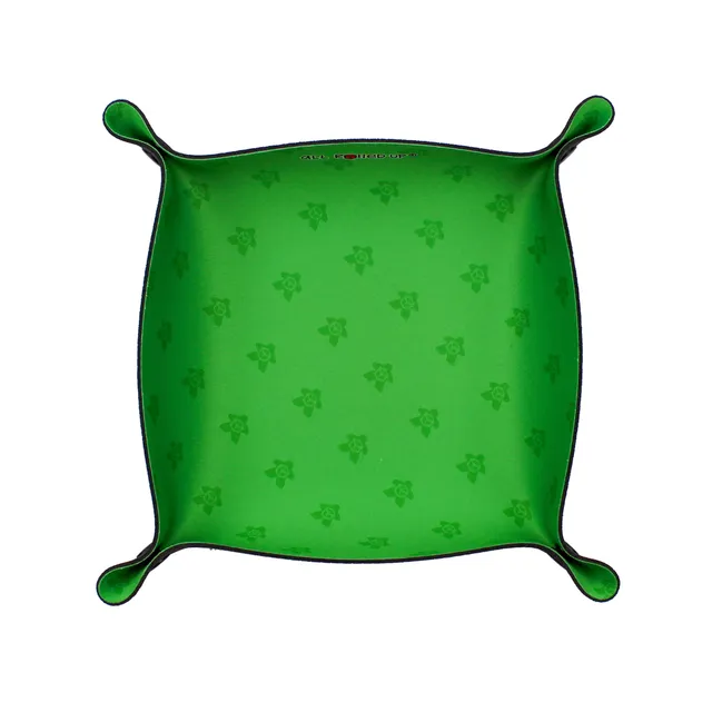 All Rolled Up Square Meeple Green skládací miska na kostky neopren