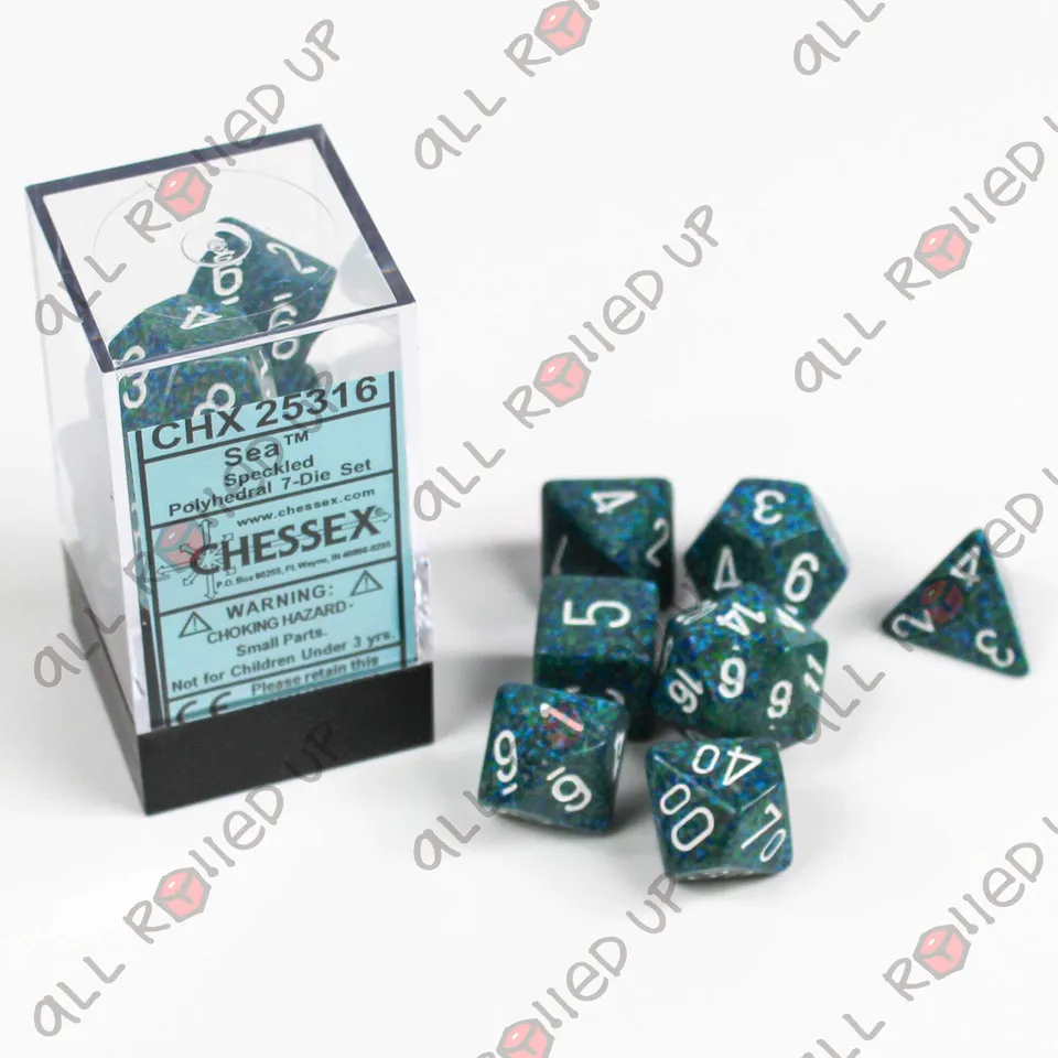 Chessex Speckled Sea polyhedrální kostky 7 ks