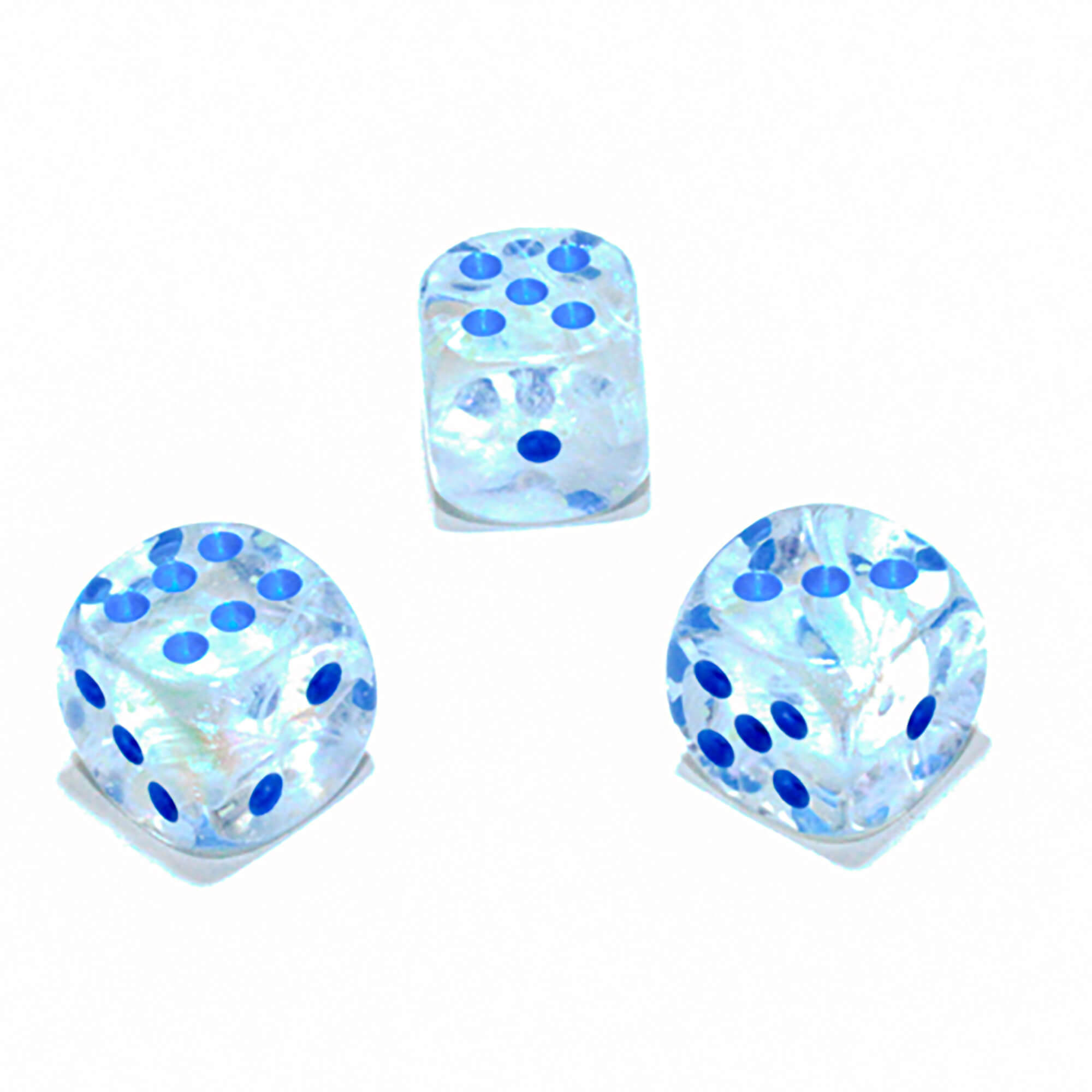 Chessex Borealis Icicle Light Blue sada D6 kostek 36 ks