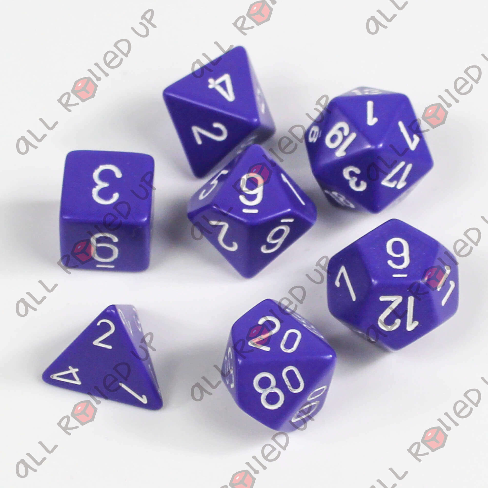 Chessex Opaque sada kostek polyhedral 7 ks fialová