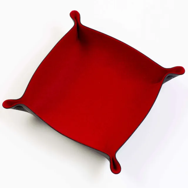 All Rolled Up Red Felt miska na kostky červená