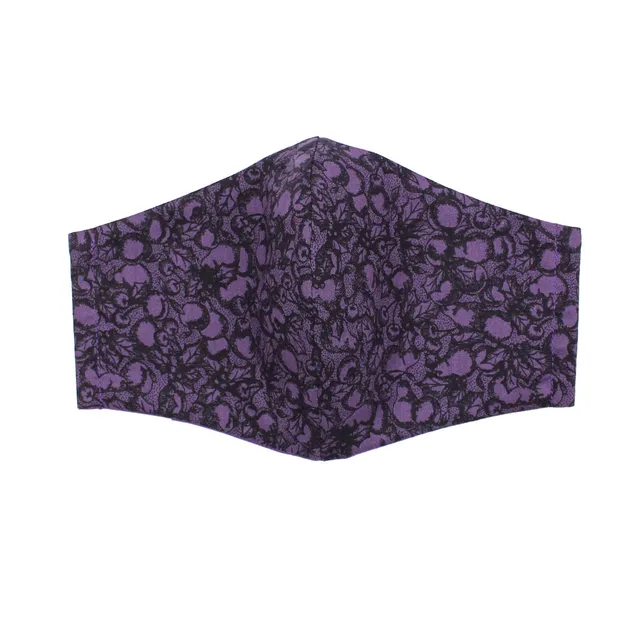 All Rolled Up šitá rouška bavlněná Plum Purple