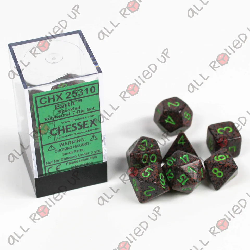 Chessex Speckled Earth sada 7 polyedrických kostek