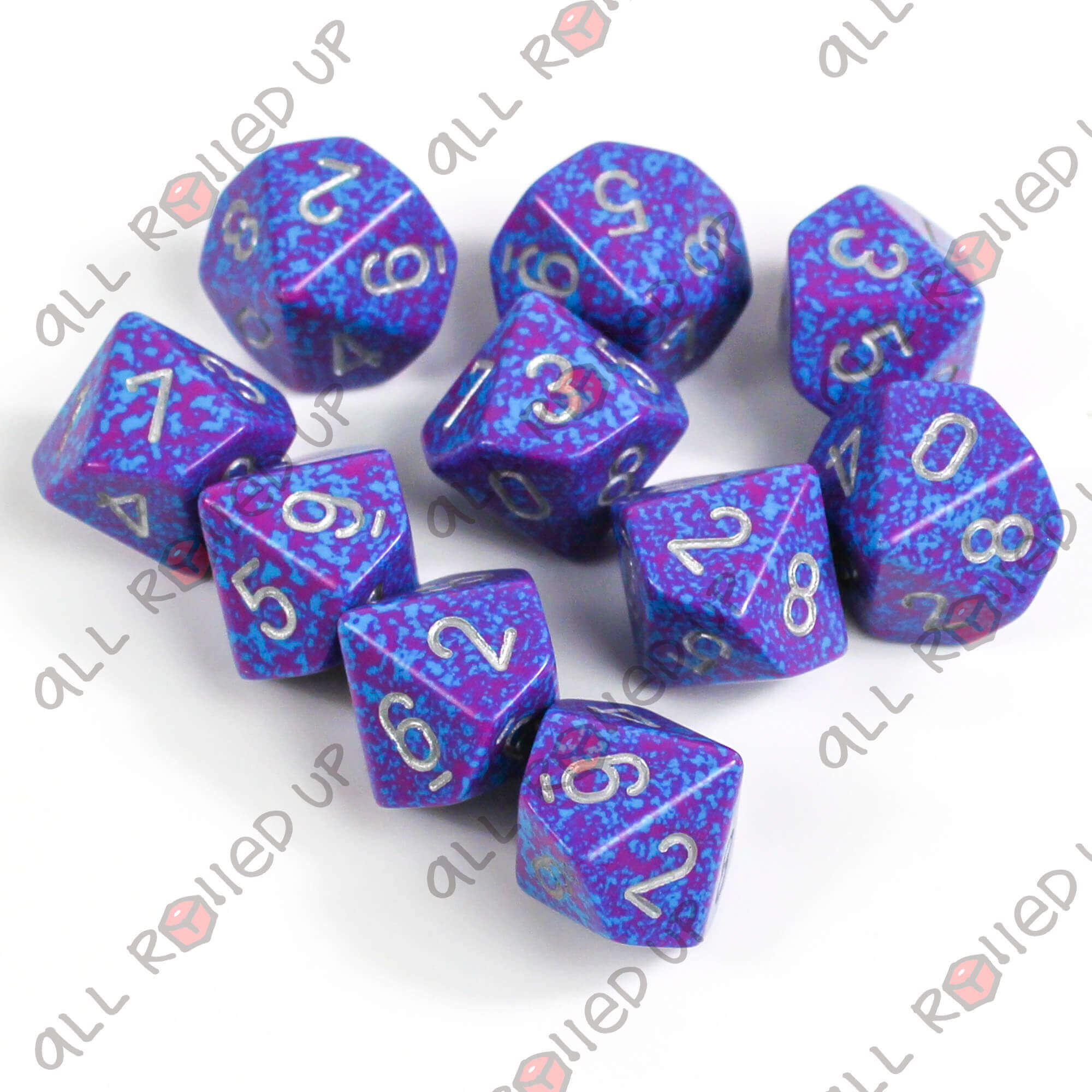 Chessex Speckled Silver Tetra sada kostek D10 10 ks