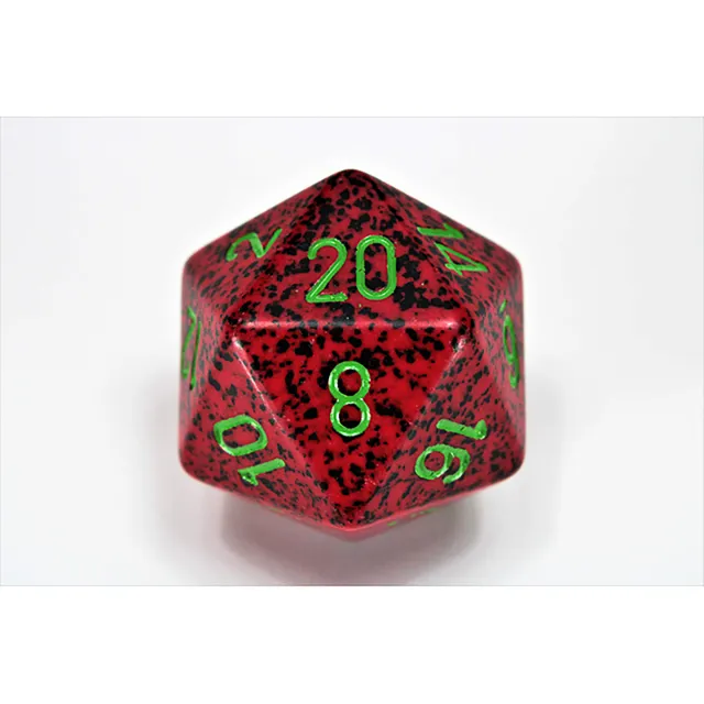 Chessex Speckled Strawberry velká D20 kostka 34 mm