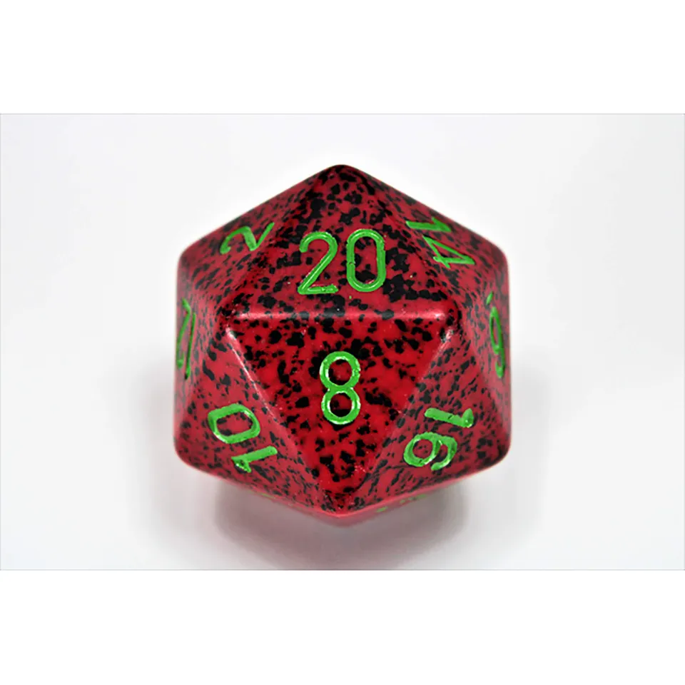 Chessex Speckled Strawberry velká D20 kostka 34 mm