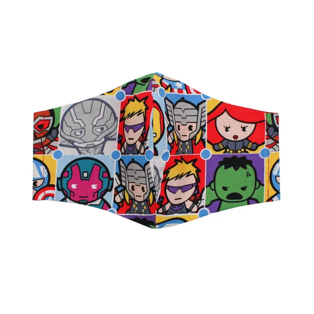 All Rolled Up Mega Chibi Heroes bavlněná rouška