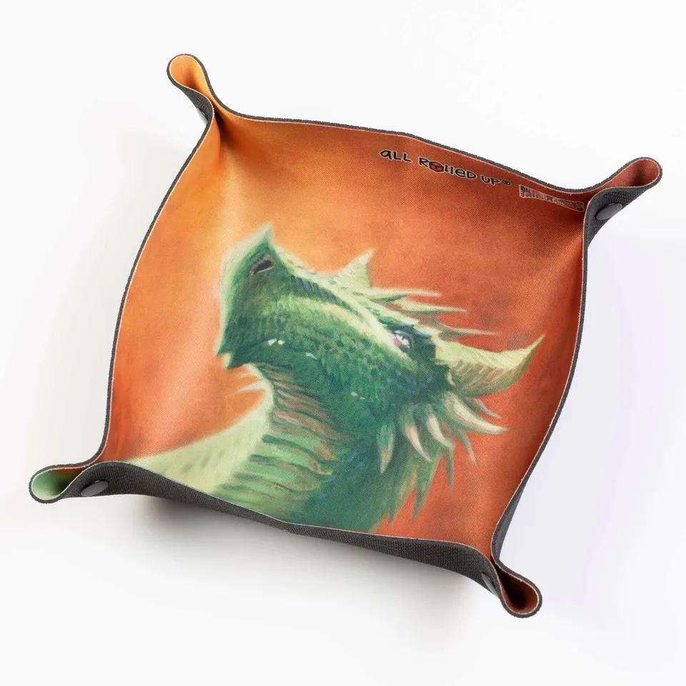 All Rolled Up Verdant Dragon Square hod kostkami neopren
