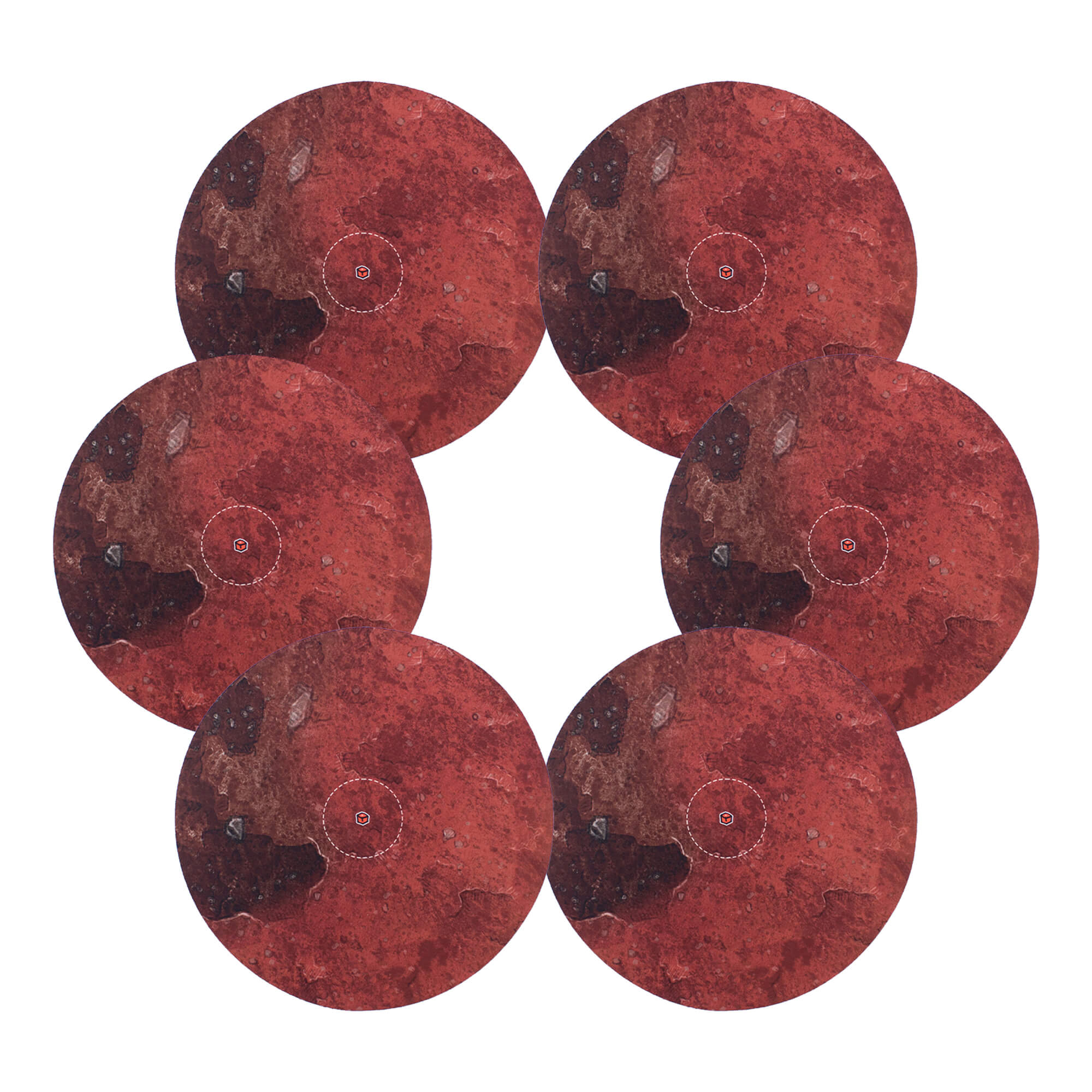All Rolled Up Martian Landscape neoprenové markery 6 ks
