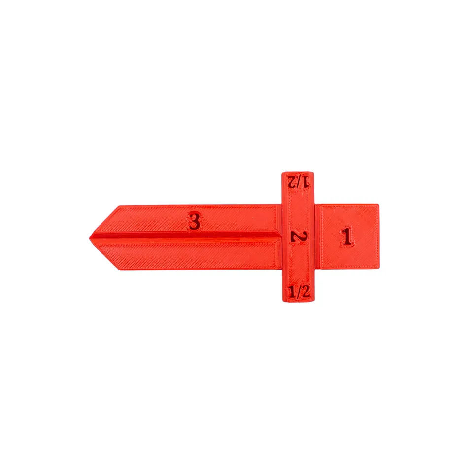 All Rolled Up Combat Gauge měřidlo červené 3 palce
