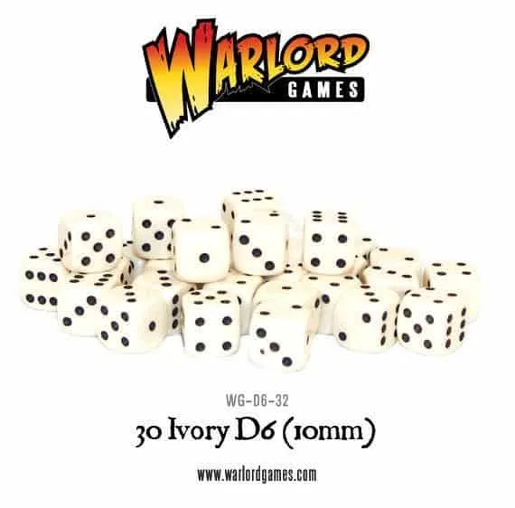 Geek Mod Spot Dice kostky 10mm ivory 30 ks