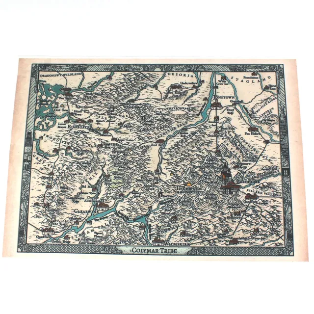 All Rolled Up Colymar Tribe mapa RuneQuest A3