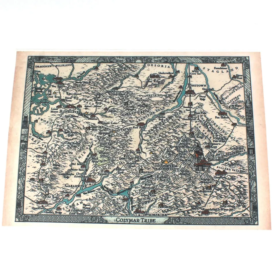 All Rolled Up Colymar Tribe mapa RuneQuest A3