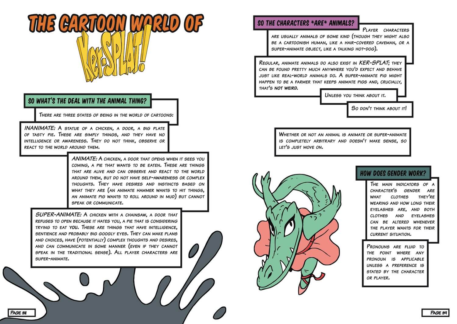 All Rolled Up Ker-Splat! RPG zine 72 stran