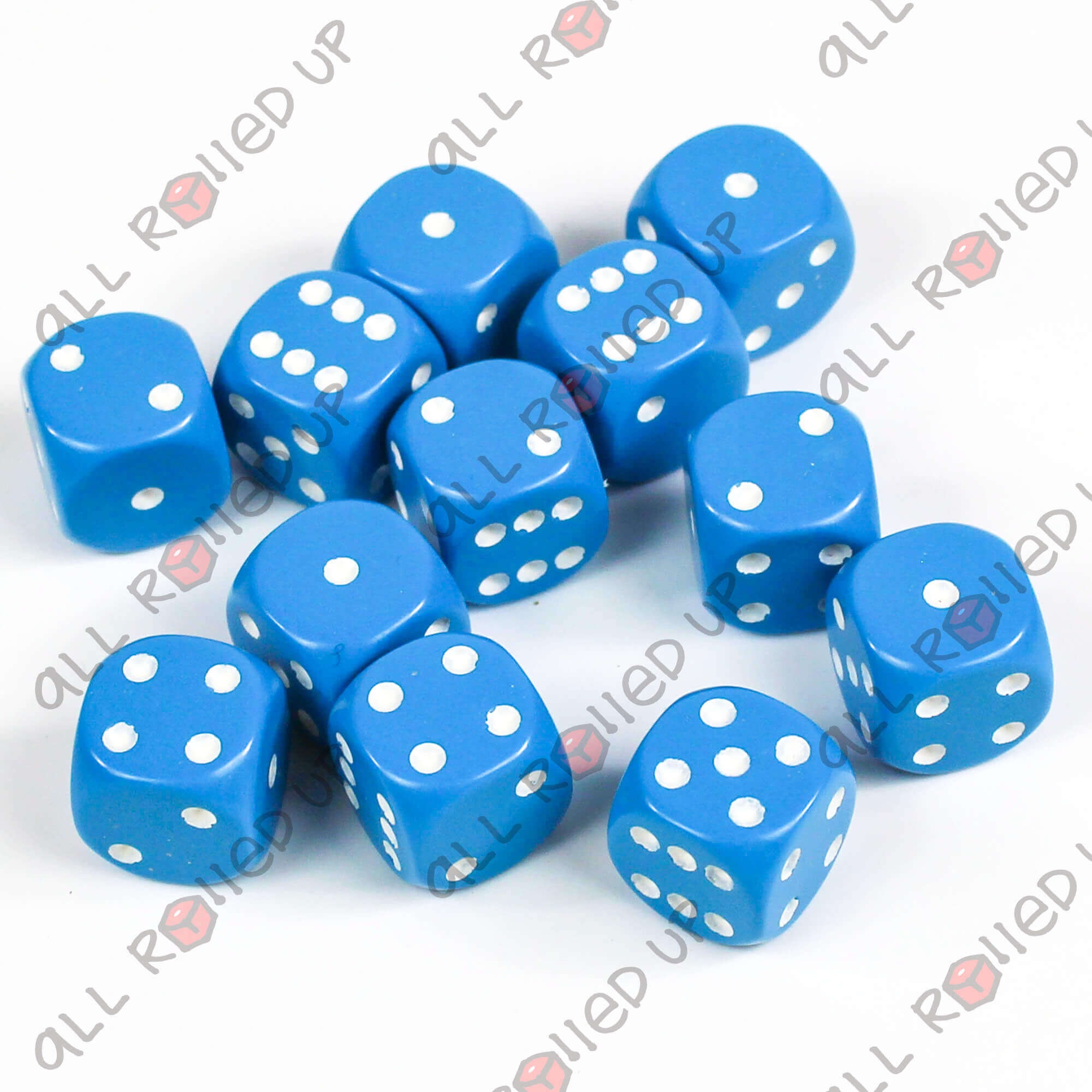 Chessex Opaque D6 sada kostek light blue 12 ks