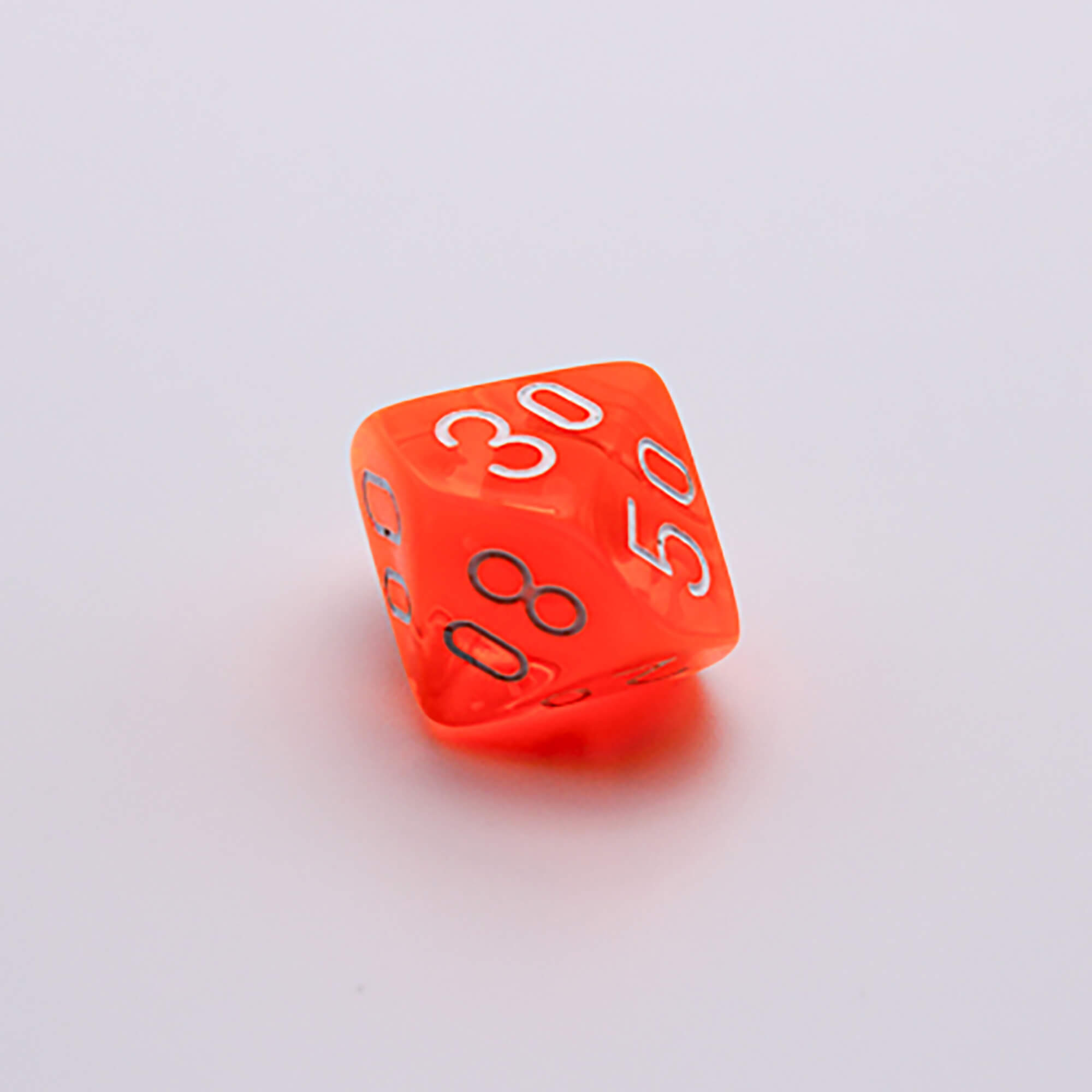 Chessex Lab Wave 7 sada kostek neon oranžová 8ks