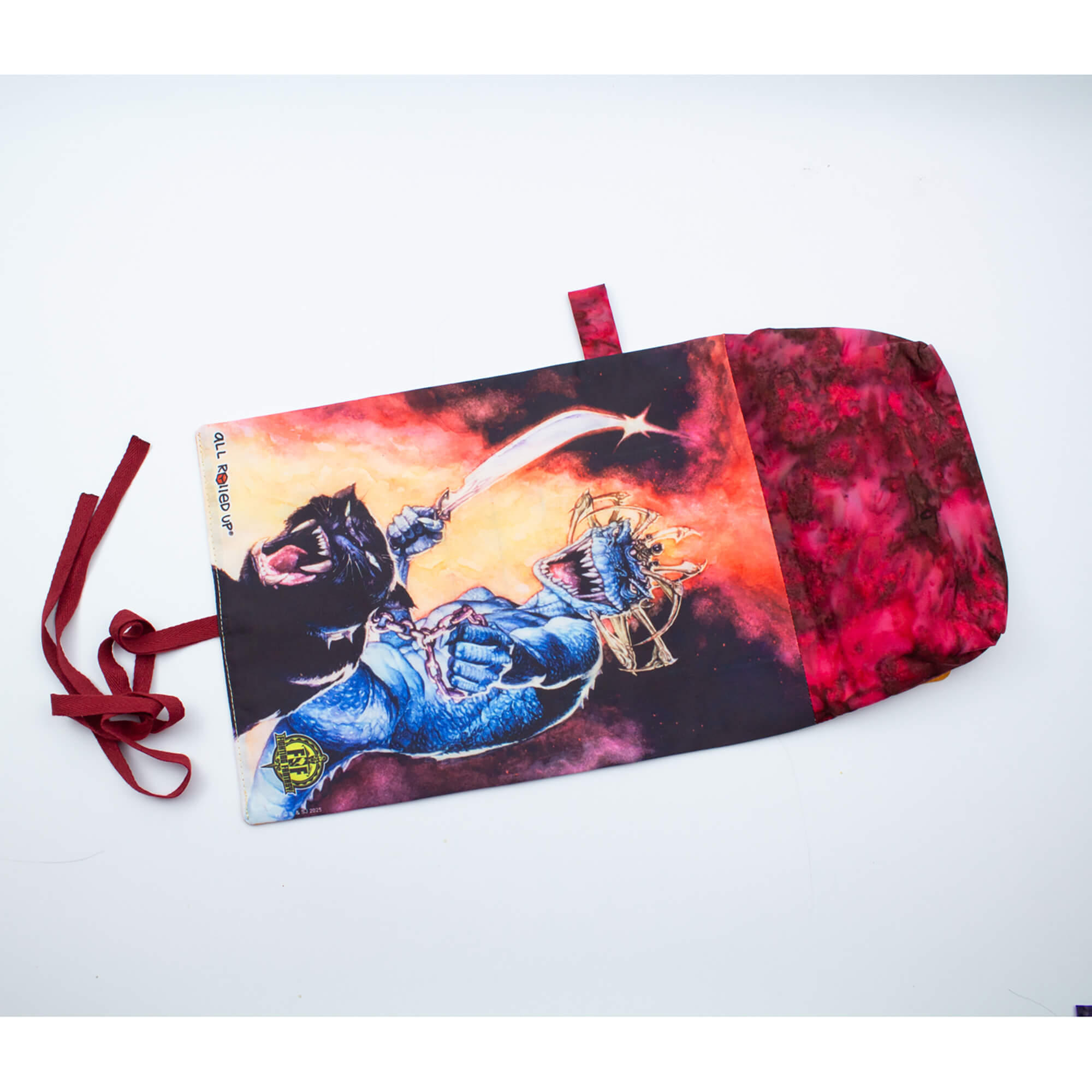 All Rolled Up Fighting Fantasy Island of the Lizard King rolovací pouzdro