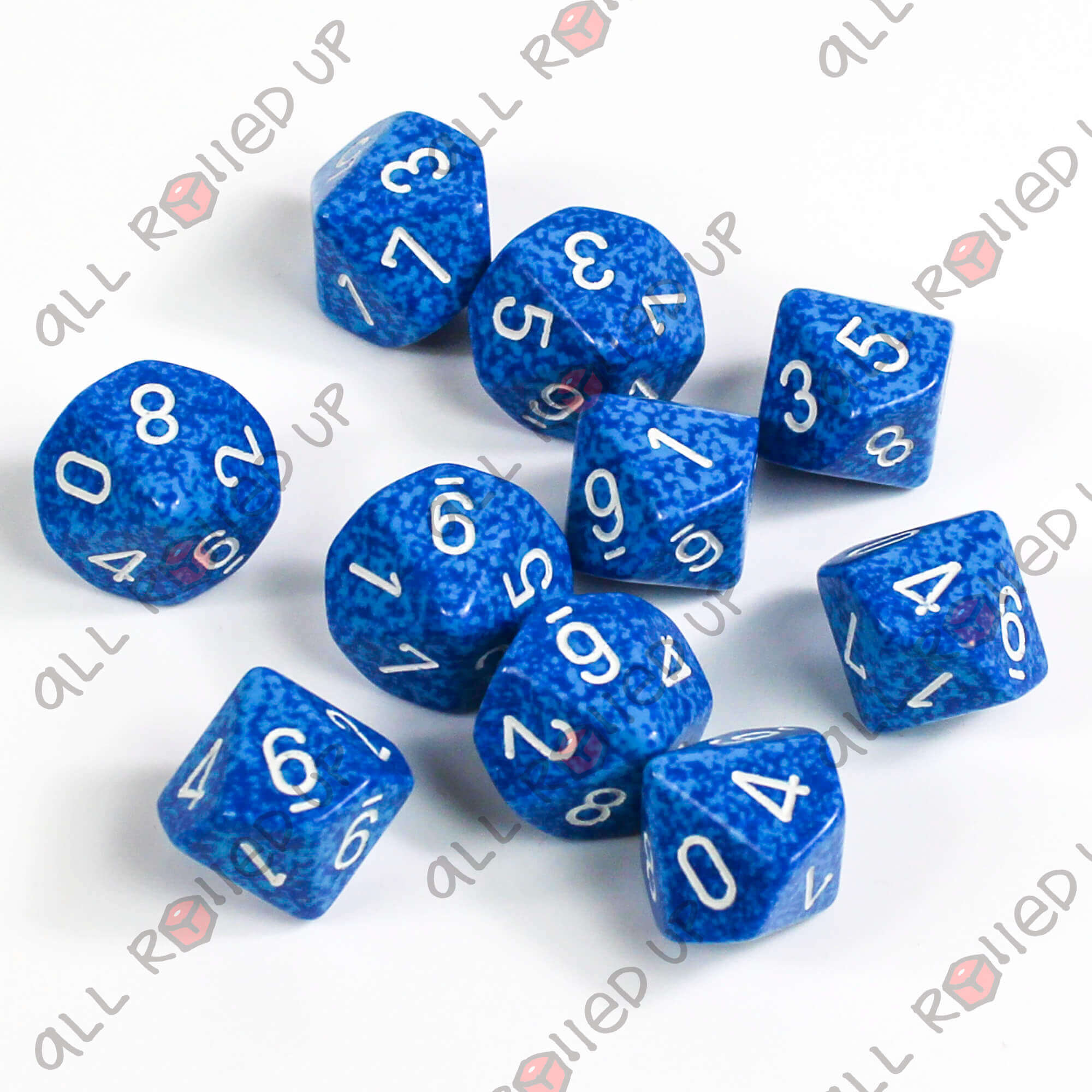 Chessex Speckled D10 kostky sada 10ks Water