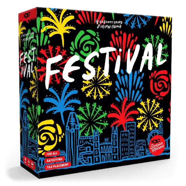 Festival desková hra ohňostroj 3x3 skládání