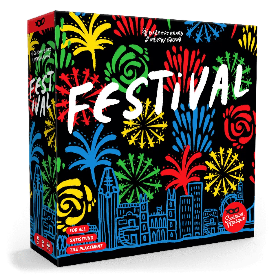 Festival desková hra ohňostroj 3x3 skládání