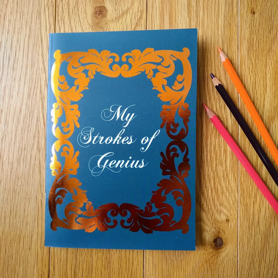 All Rolled Up My Strokes of Genius zápisník A5
