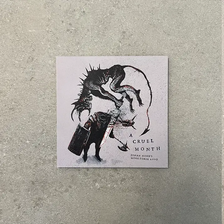 A Cruel Month Mörk Borg zine rozšíření 31 stran