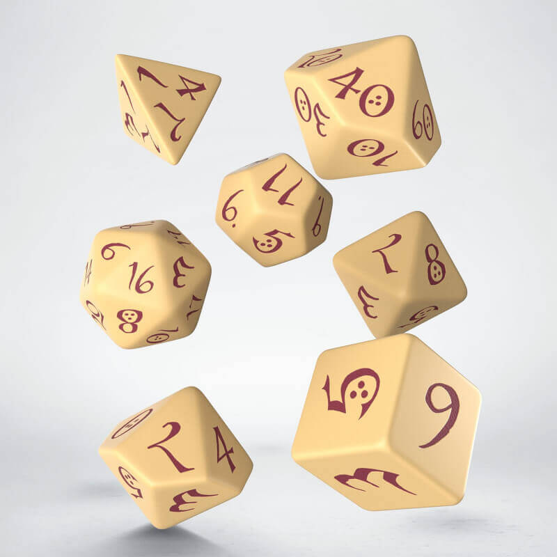 All Rolled Up Classic RPG sada kostek 7 béžová burgundy