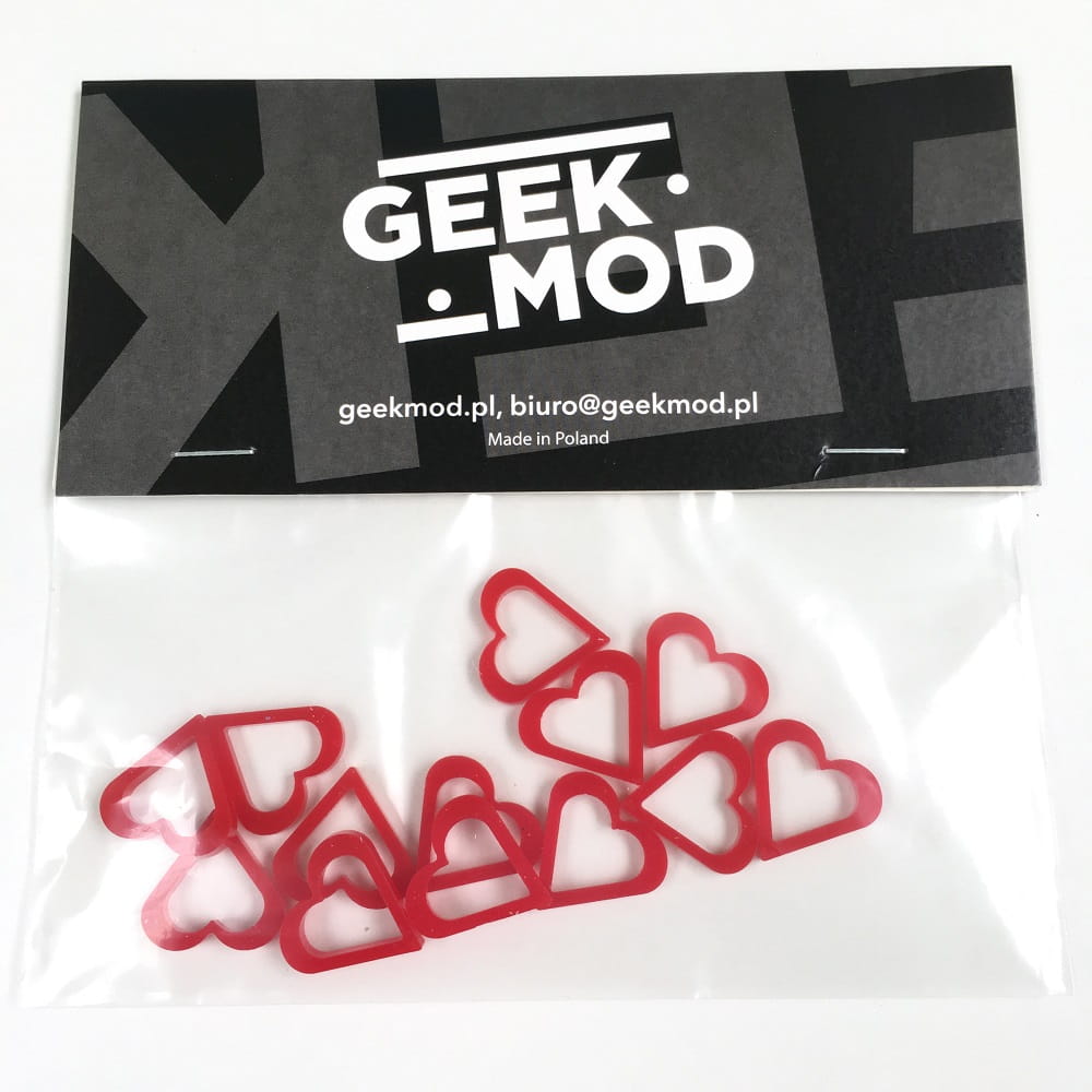 Geek Mod Love Letter srdíčkové žetony 13 ks plexi