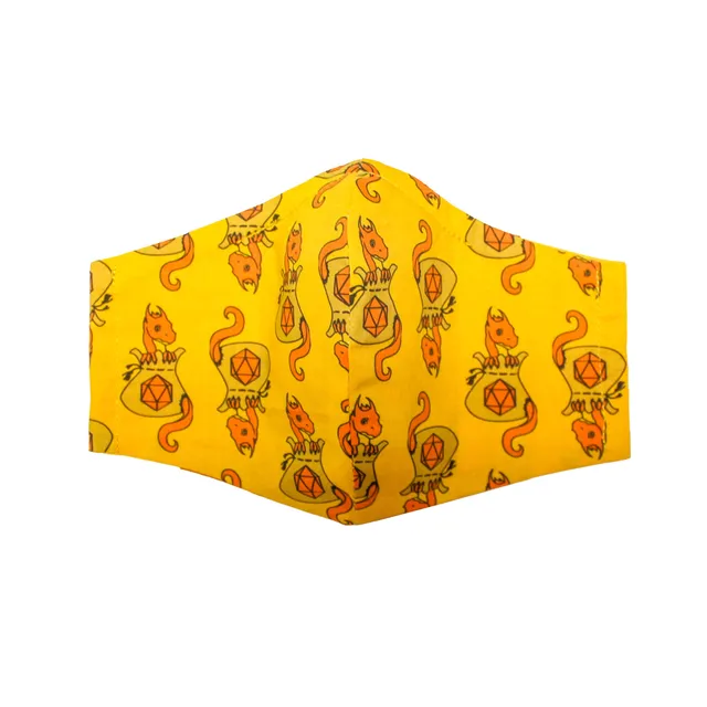 All Rolled Up Dragon Dice rouška bavlněná dvouvrstvá