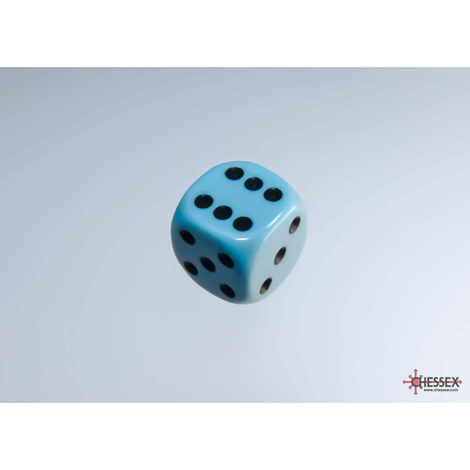 Chessex Opaque D6 kostky 12 mm pastel modrá 36 ks