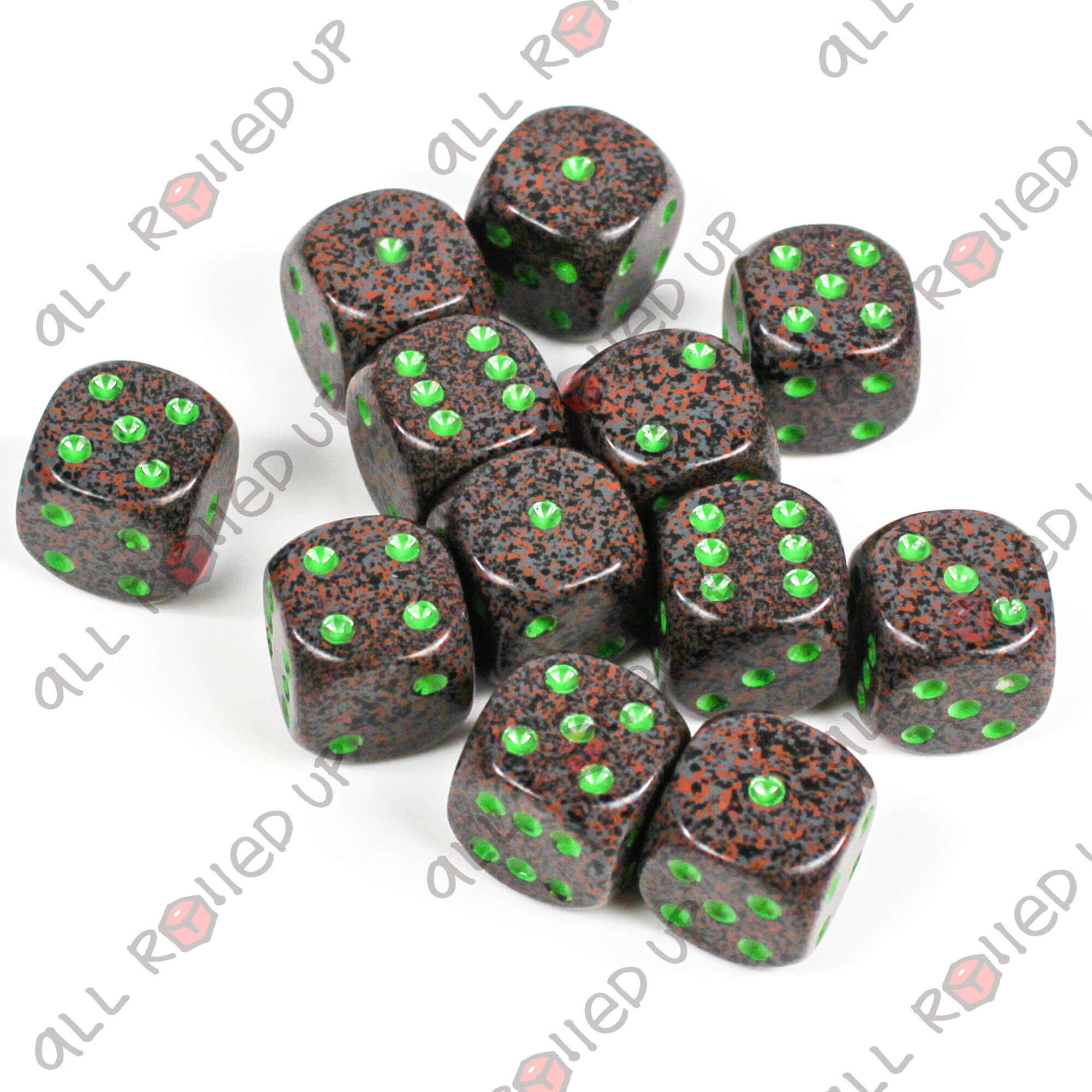 Chessex Speckled Earth D6 16mm kostky 12 ks kropenaté