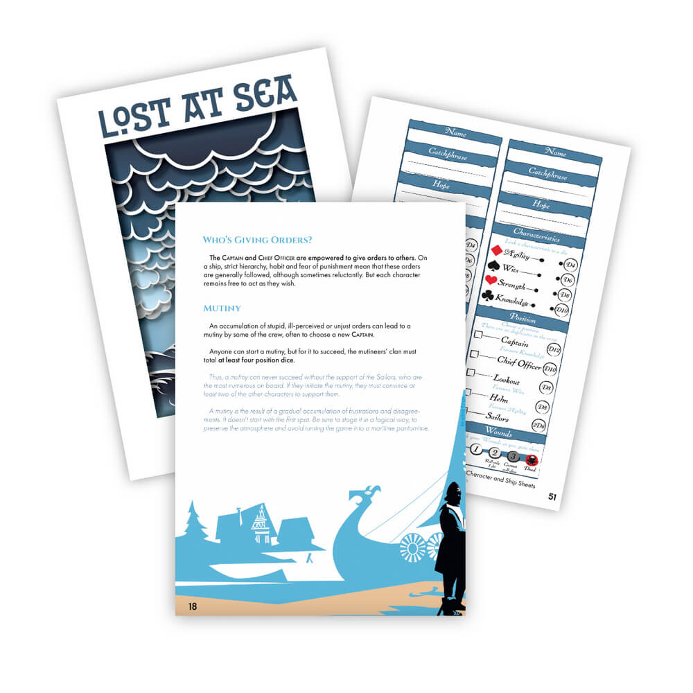 All Rolled Up Lost at Sea zin – námořní RPG hra