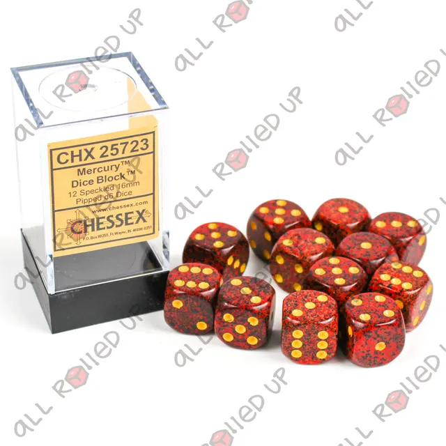 Chessex Speckled Mercury sada kostek D6 12ks