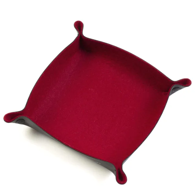 All Rolled Up Scarlet Felt miska na kostky plstěná