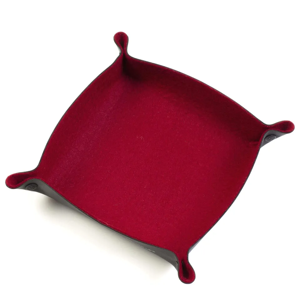 All Rolled Up Scarlet Felt miska na kostky plstěná