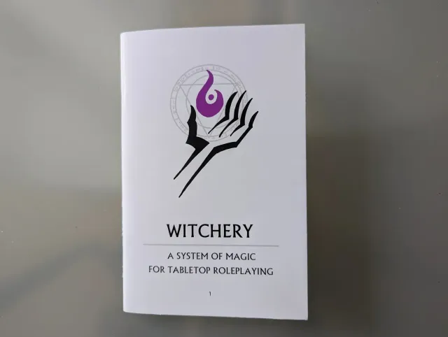 Witchery RPG systém magie příručka pro TTRPG