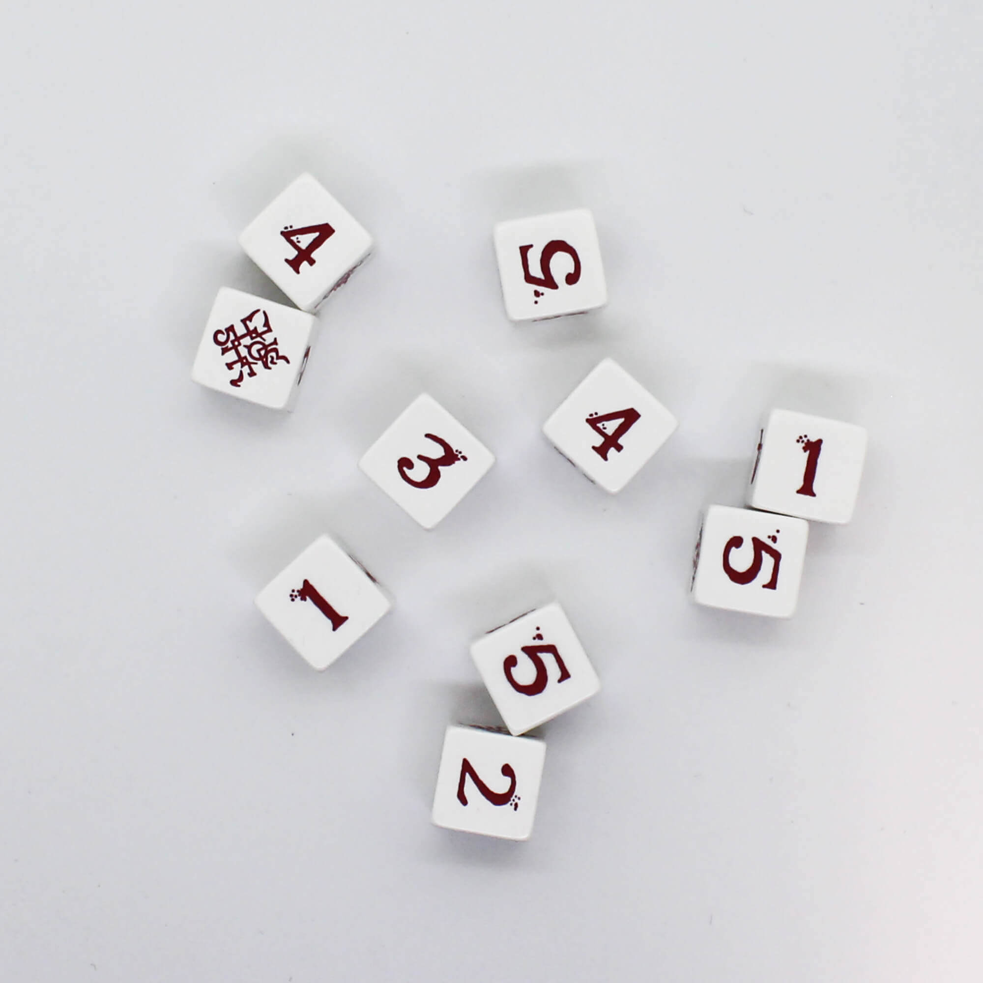SINS White Sigil kostka D6 bílá klasická