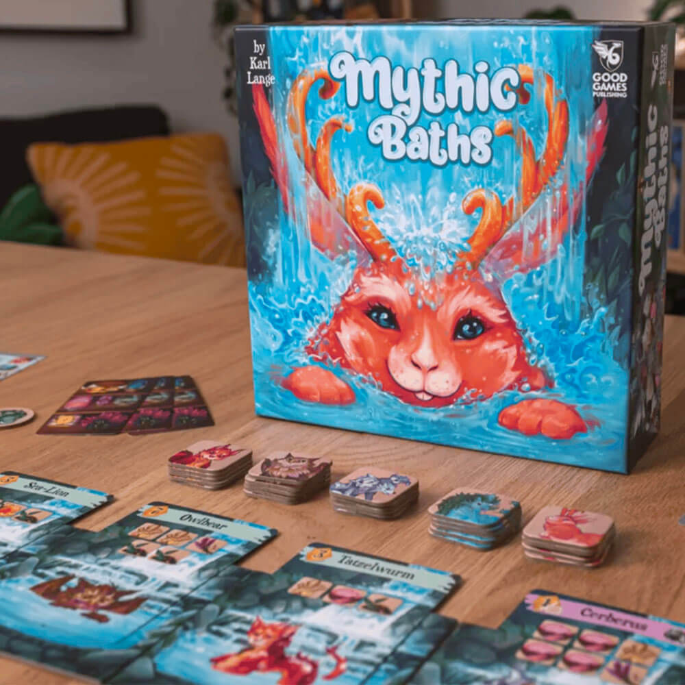 Mythic Baths rodinná desková hra, základní hra