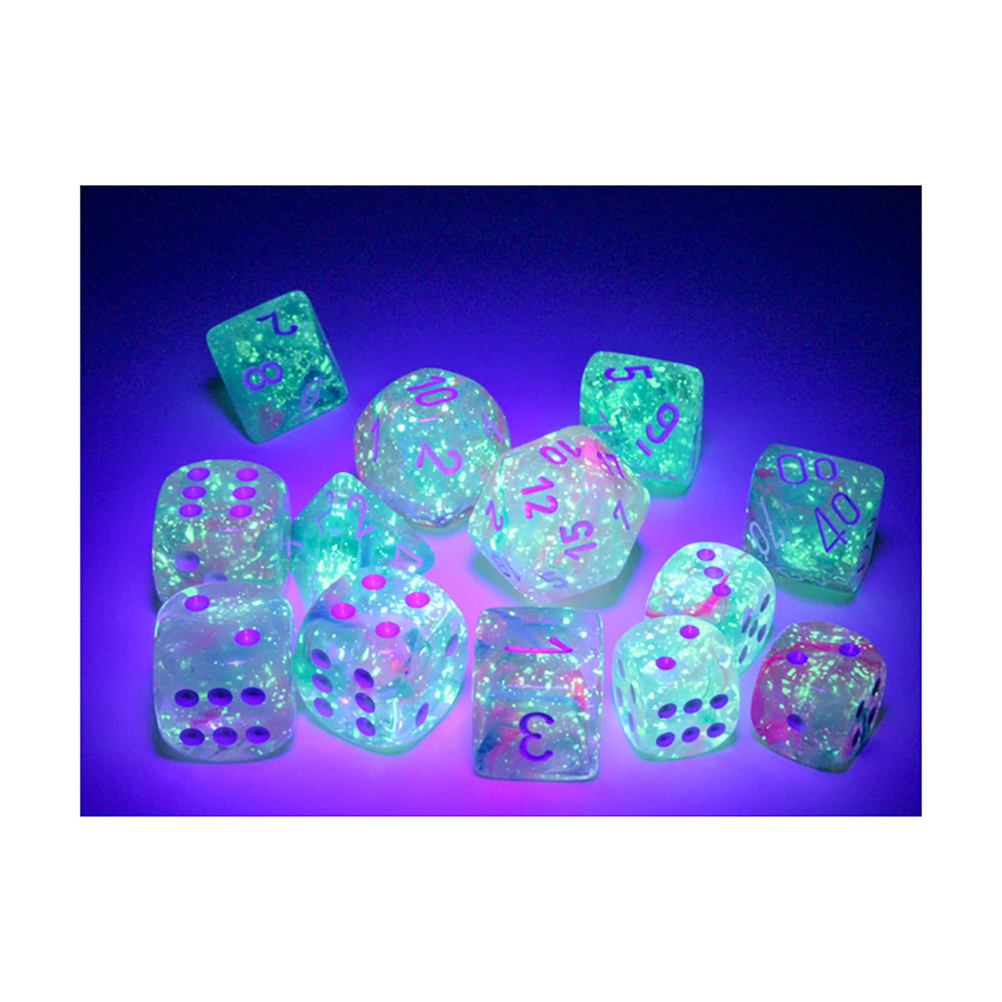 Chessex Nebula CHX27945 kostky D6 36ks Wisteria