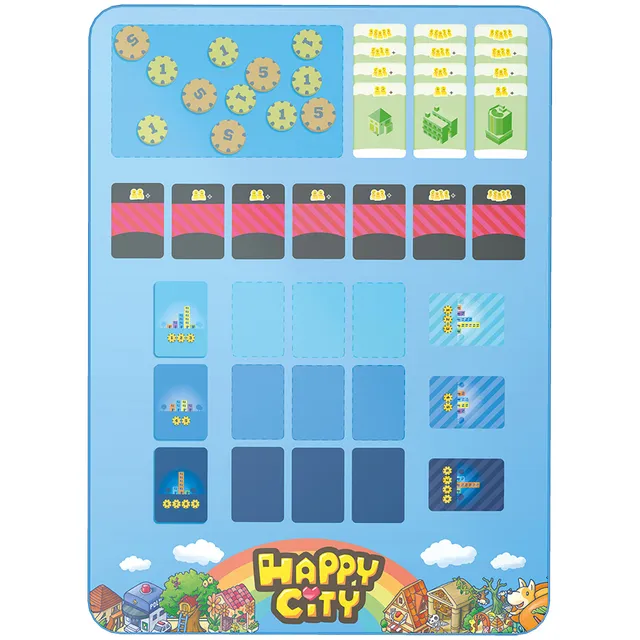 Cocktail Games Happy City herní podložka 53×39 cm neopren