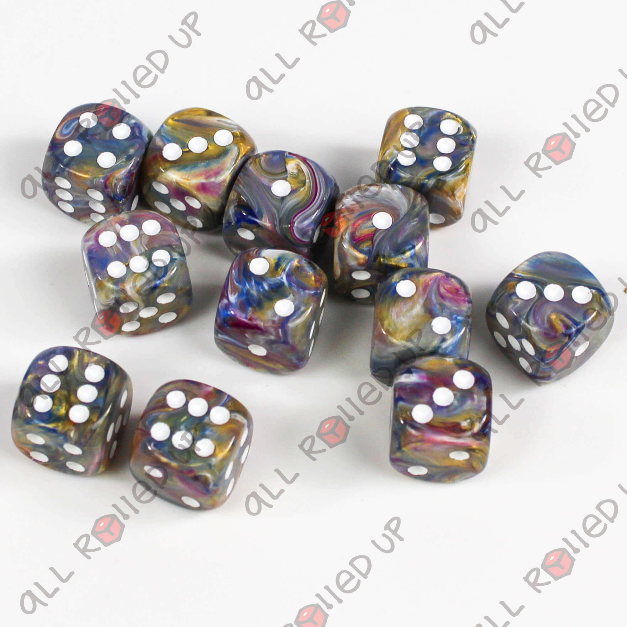 Chessex Festive Carousel White sada kostek D6 12 ks